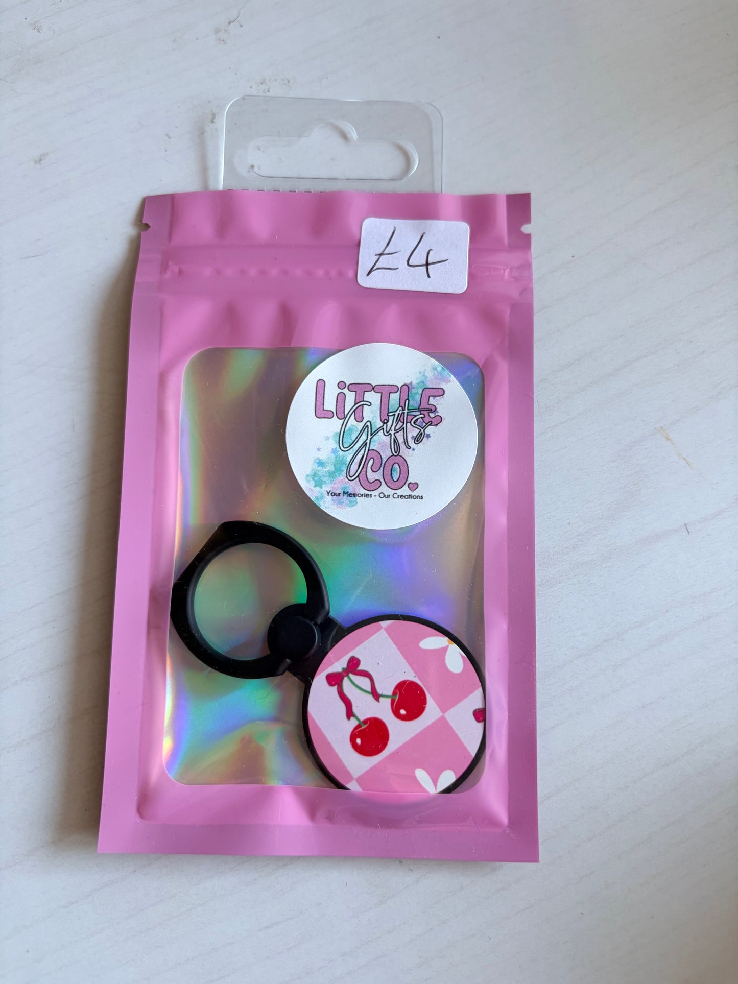 Cherry & Bow Pop Socket