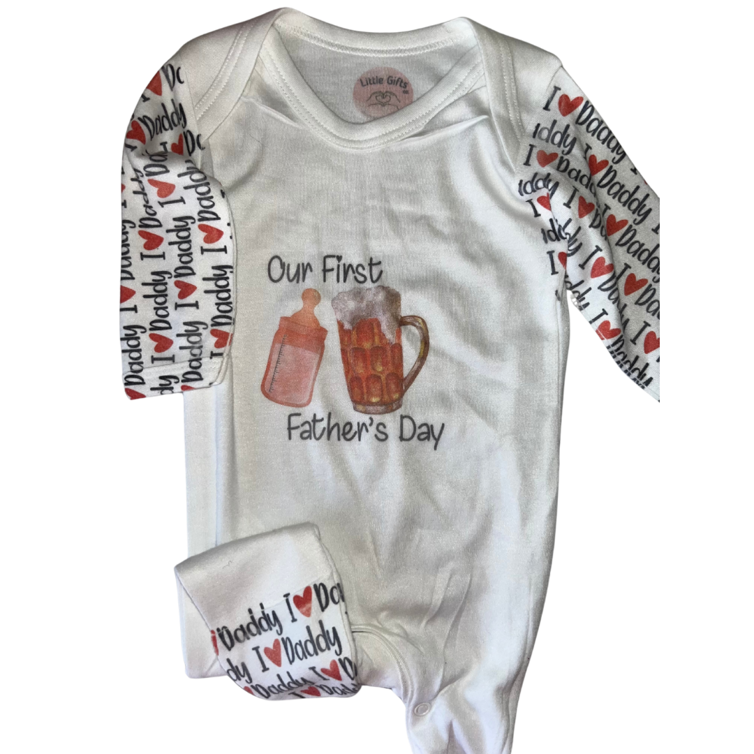 0-3m First Fathers Day Onesie