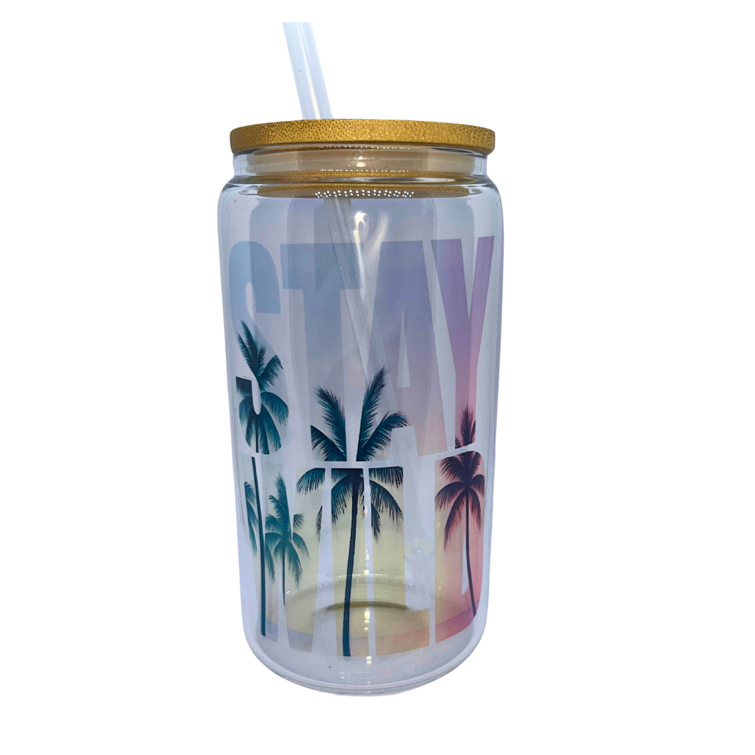 Stay Wild Glass Cup