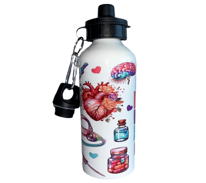 Watercolour Nurse Water Bottle