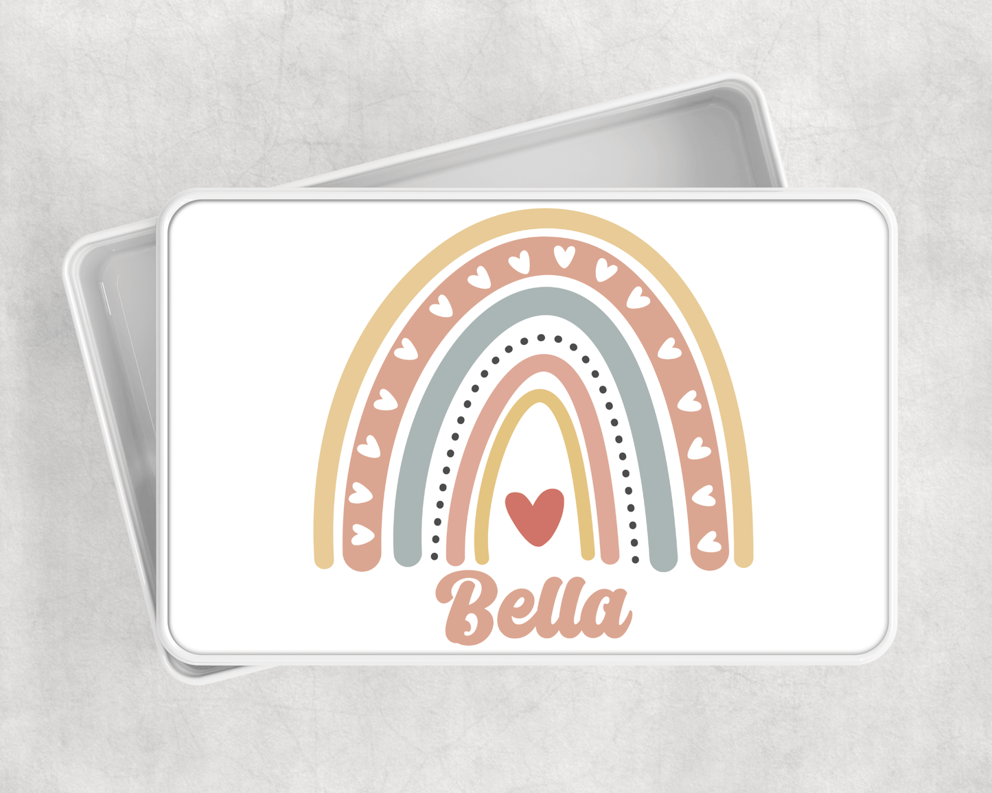 Add your own photos | personalised gifts | Unique Gifts | Boho Rainbow Tin | Little Gifts Co