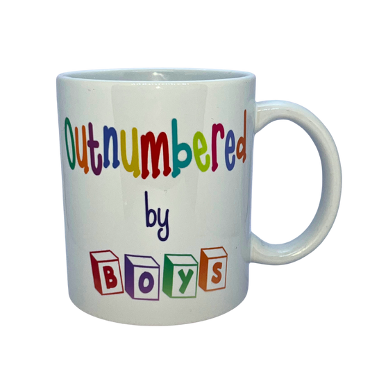 Outnumbered By Boys Mug
