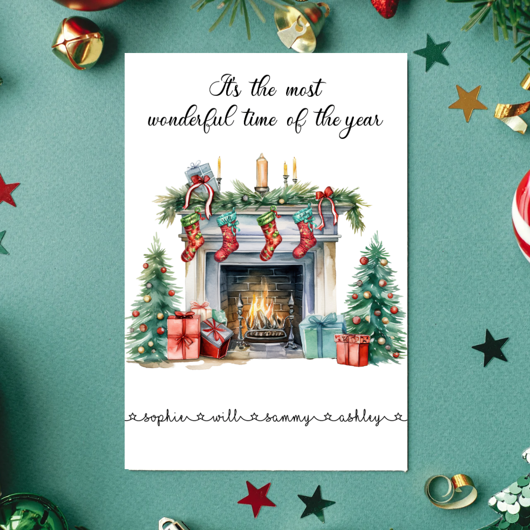 Personalised Most Wonderful Time Of Year Print