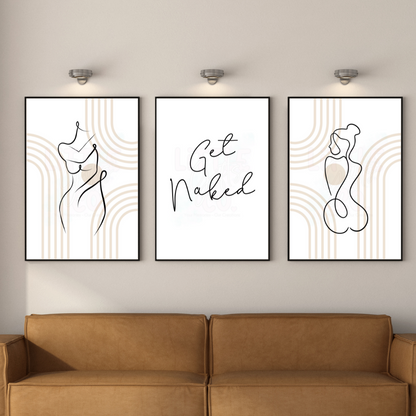 A4 Minimalist Bathroom Prints