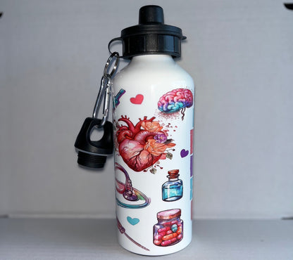 Watercolour Nurse Water Bottle