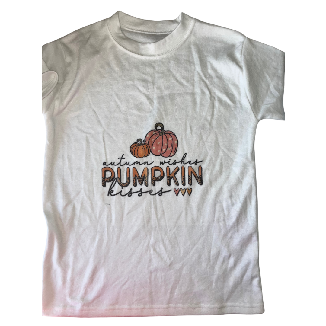 5-6yrs Pumpkin Kisses T-Shirt