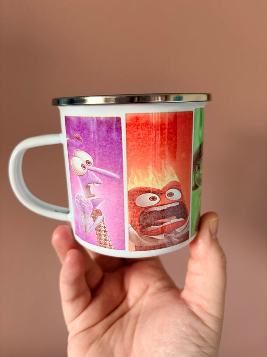 Emotion enamel mug