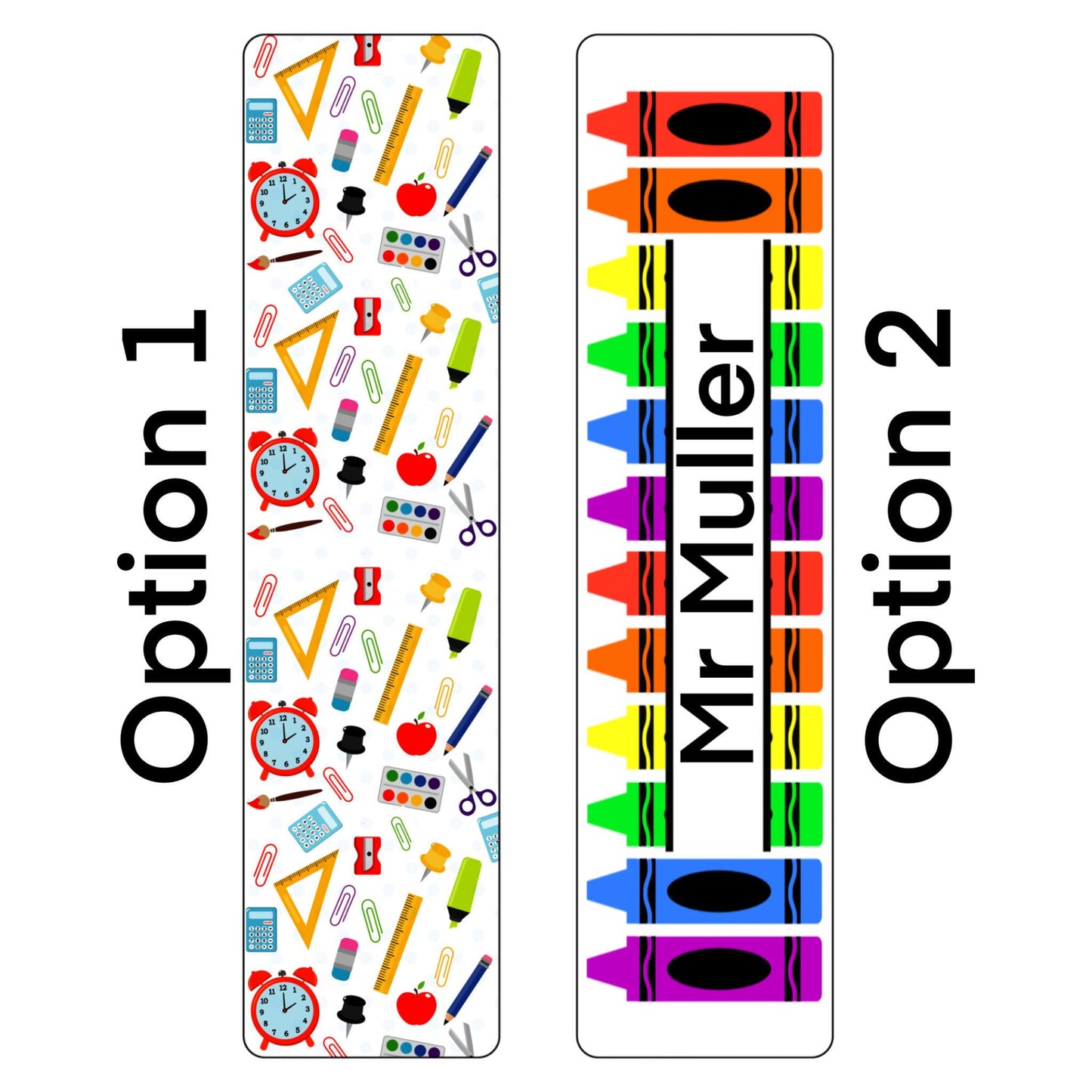 Teacher Bookmarks - Optional Blind Book Gift Set