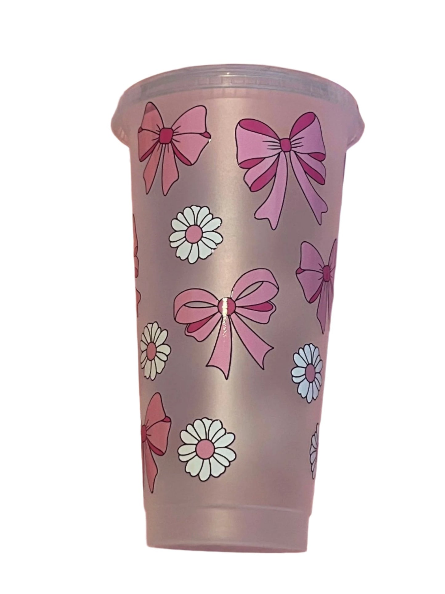 Pink Bow Cold Cup