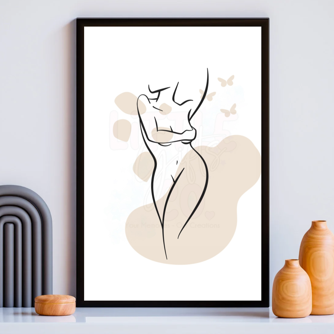 A4 Boho Female Print