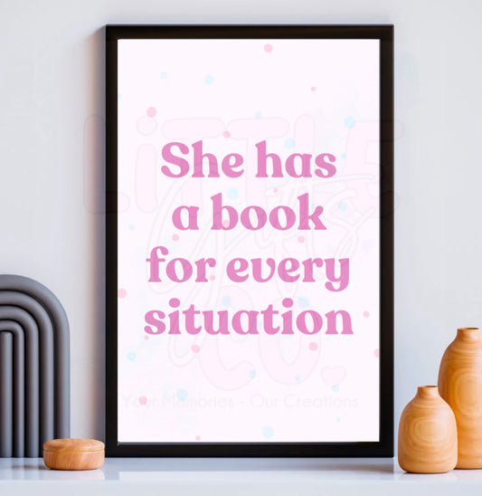 Book For Every Situation Print