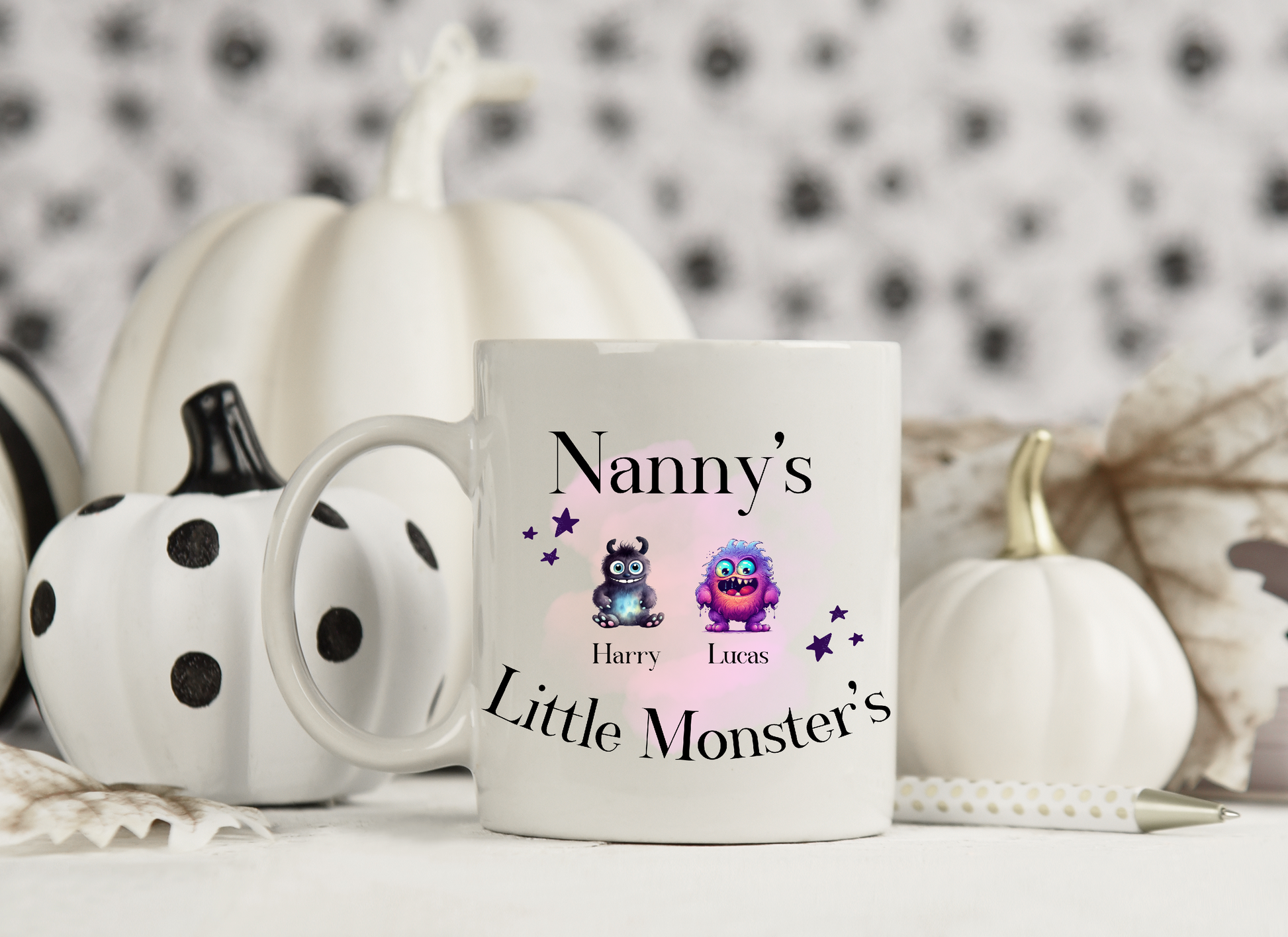 Add your own photos | personalised gifts | Unique Gifts | Personalised Little Monster Mug | Little Gifts Co