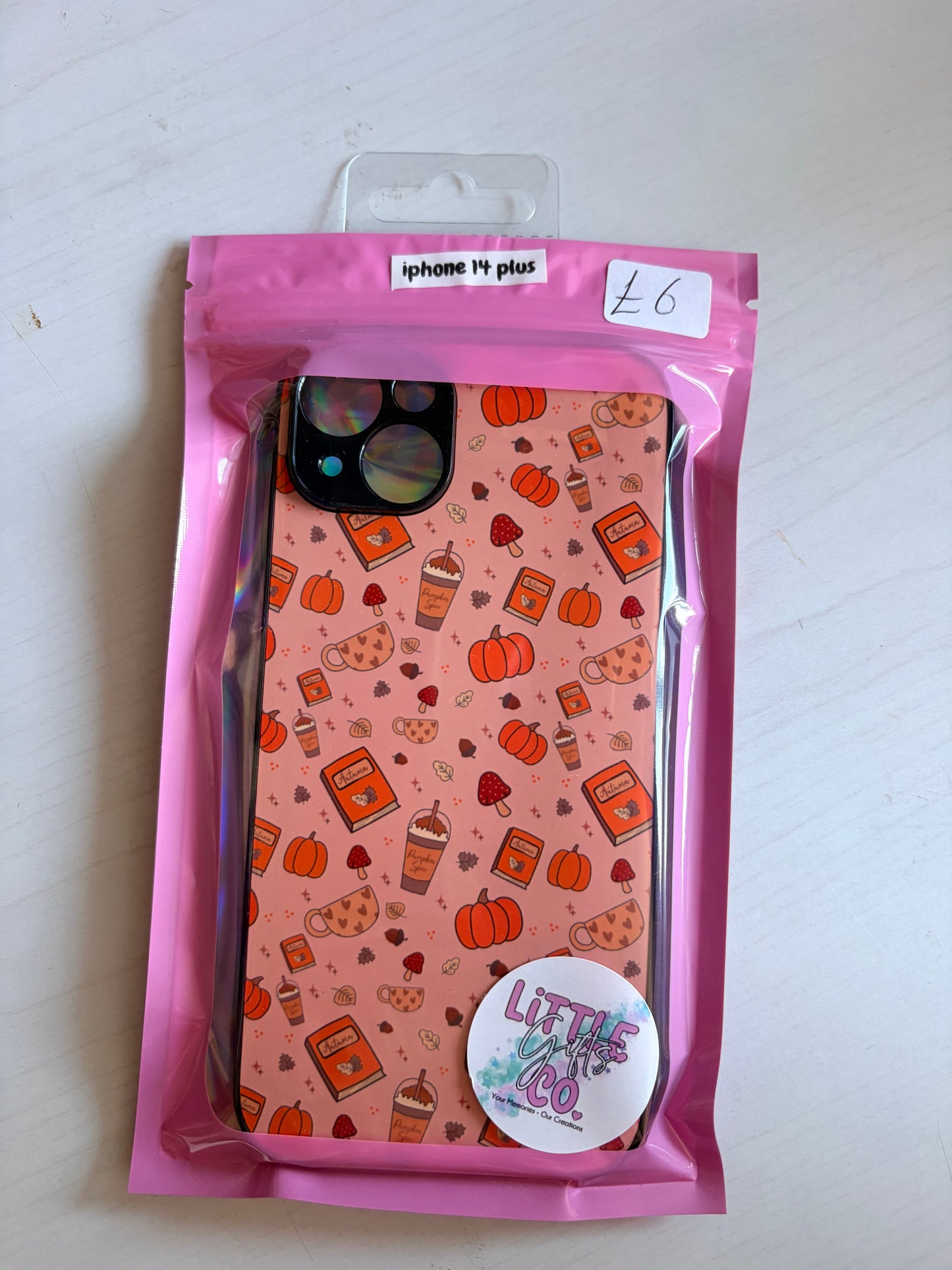 Pumpkin & Books Phone Case