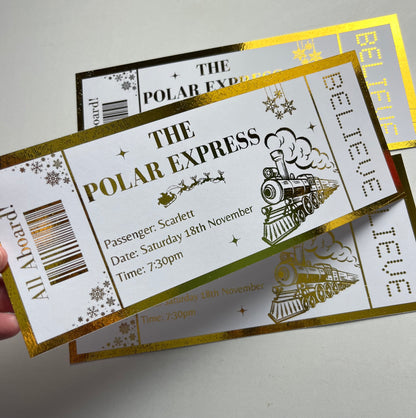 Personalised Foil Ticket