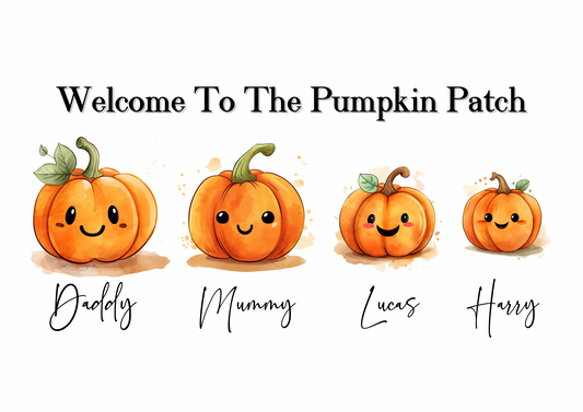 Pumpkin Patch A4 Print