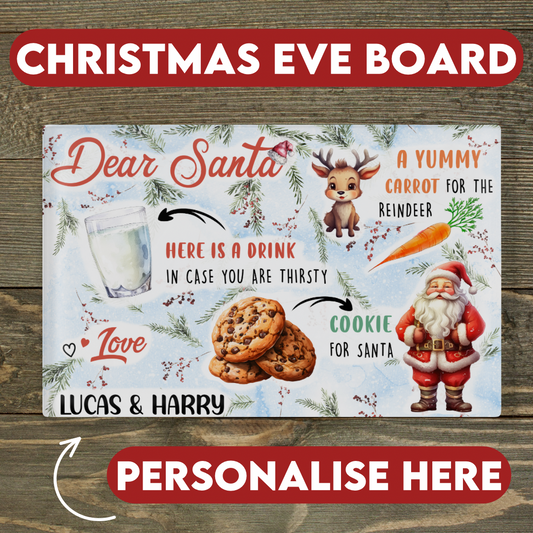 Personalised Christmas Eve Board