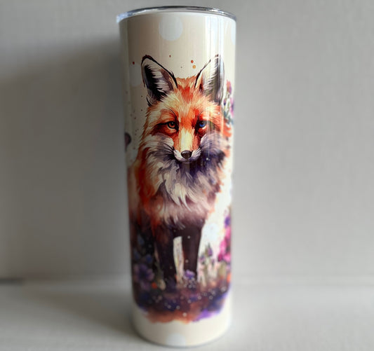 Watercolour Fox 20oz Tumbler