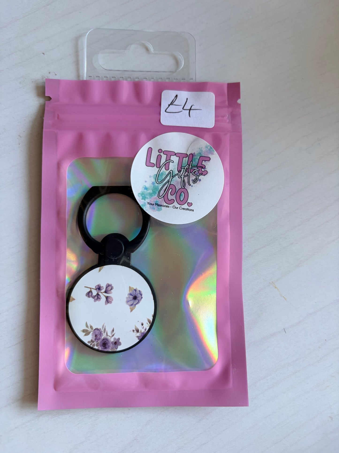 Blue Flower Pop Socket