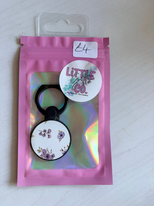 Blue Flower Pop Socket