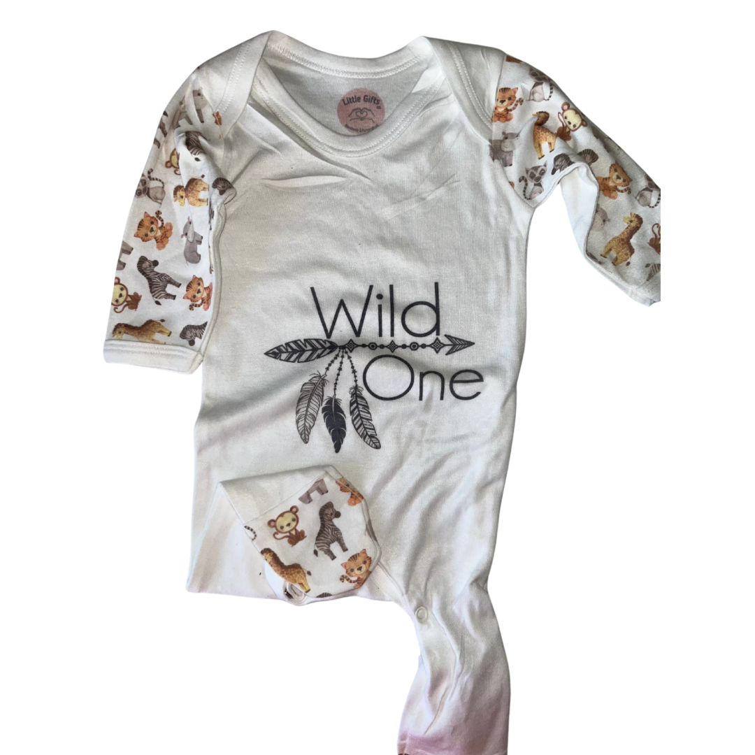 0-3m Wild One Onesie