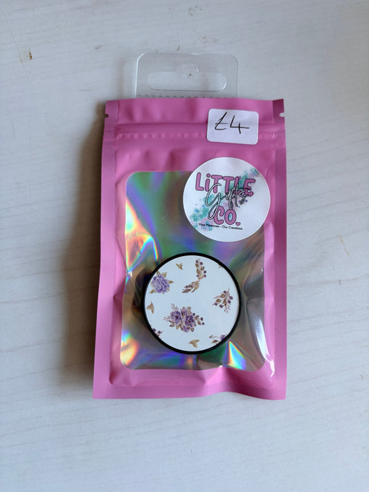 Blue Flower Pop Socket (old style)