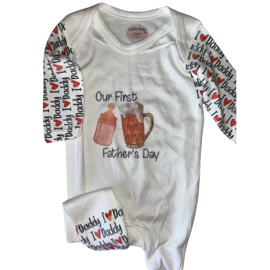 0-3m First Fathers Day Onesie