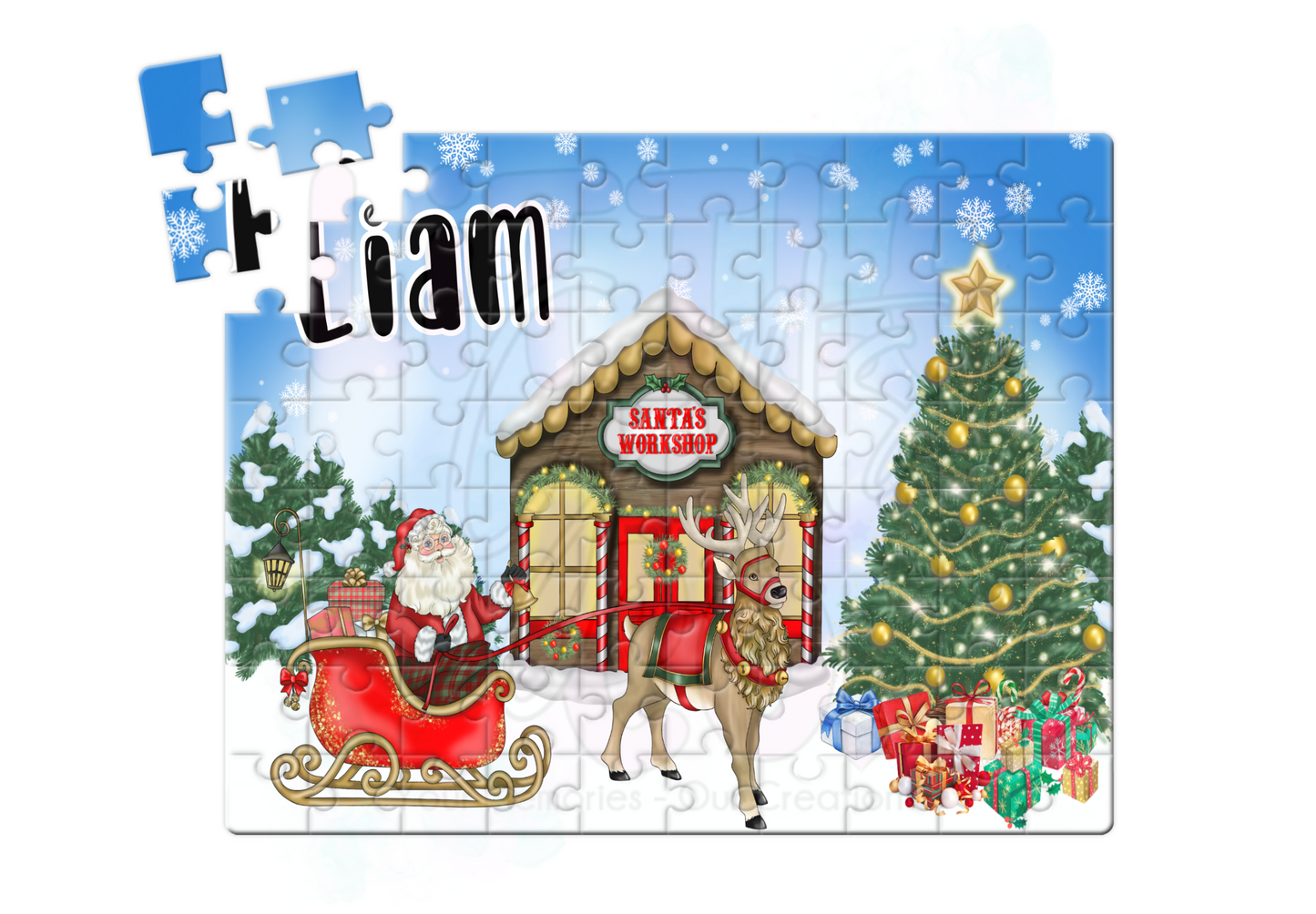 Personalised North Pole Puzzle (98pcs)