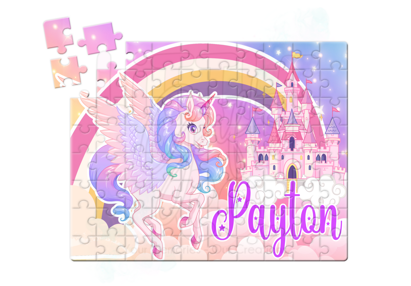 Personalised Unicorn Puzzle (98pcs)