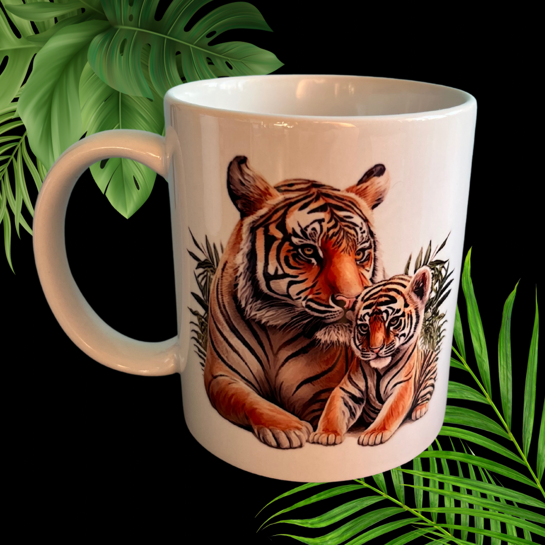 Add your own photos | personalised gifts | Unique Gifts | Tiger Mug | Little Gifts Co