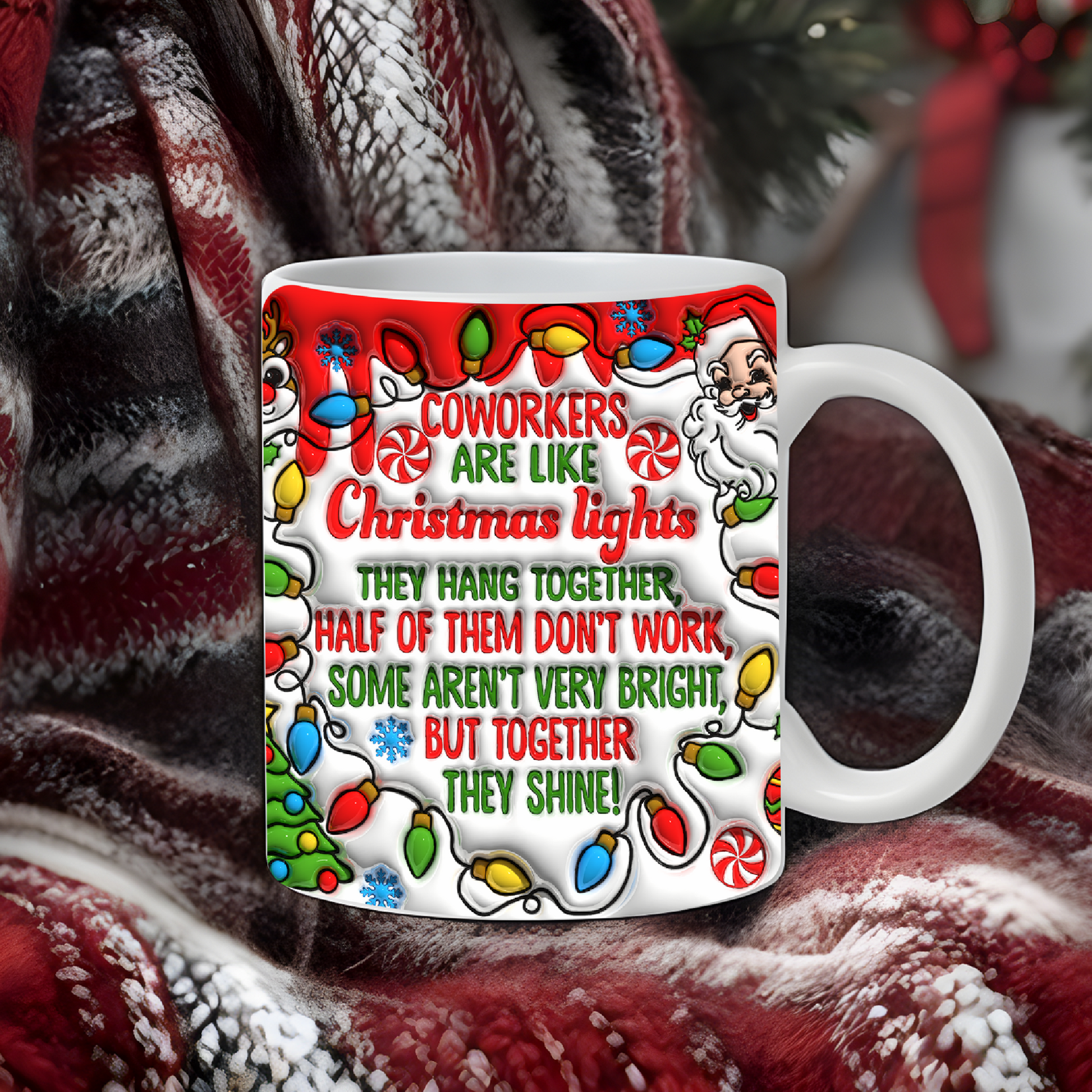 Add your own photos | personalised gifts | Unique Gifts | Coworker Christmas Mug | Little Gifts Co