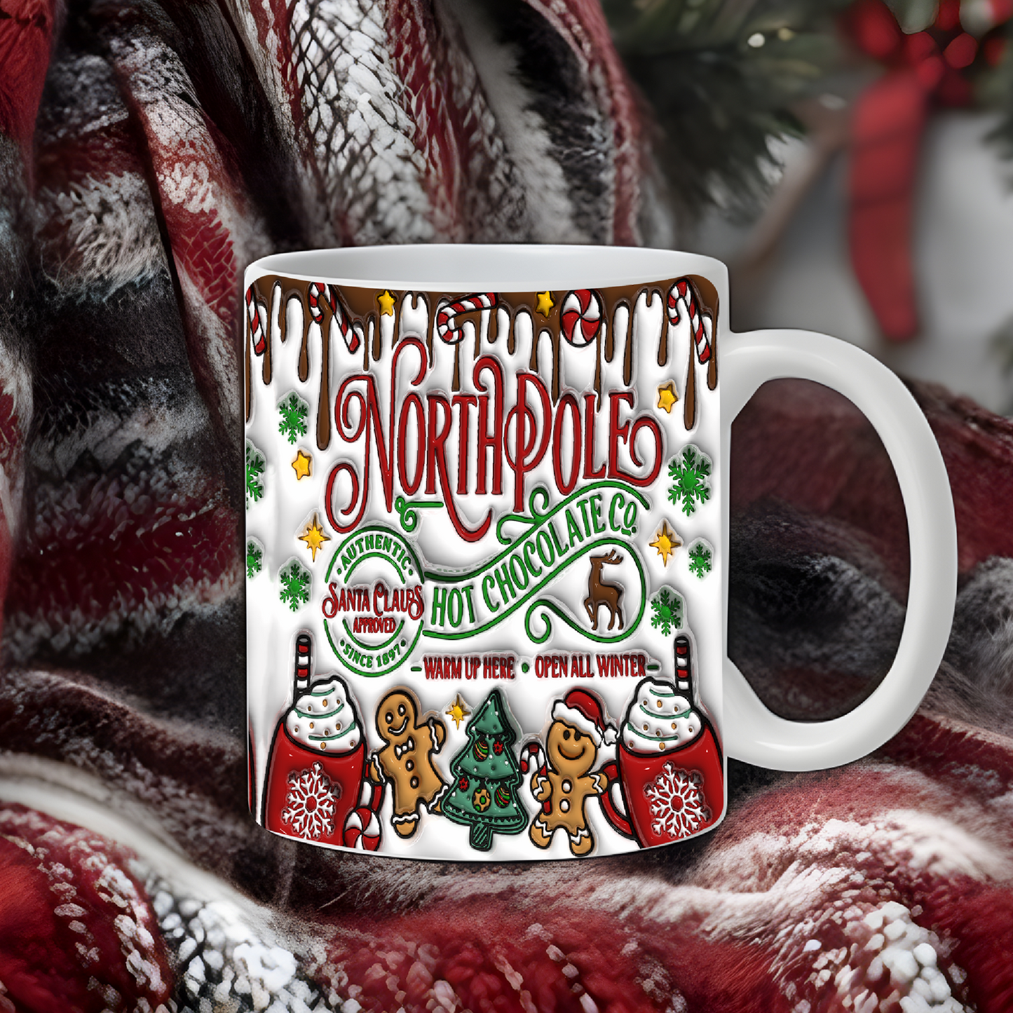 Add your own photos | personalised gifts | Unique Gifts | North Pole Hot Chocolate Mug | Little Gifts Co