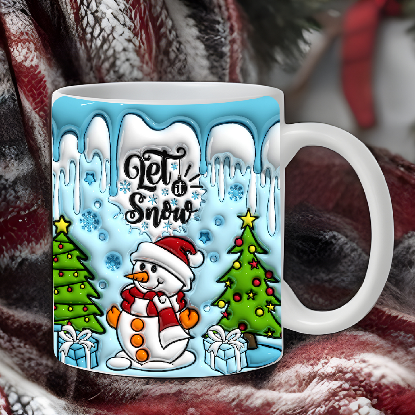 Add your own photos | personalised gifts | Unique Gifts | Let It Snow Mug | Little Gifts Co