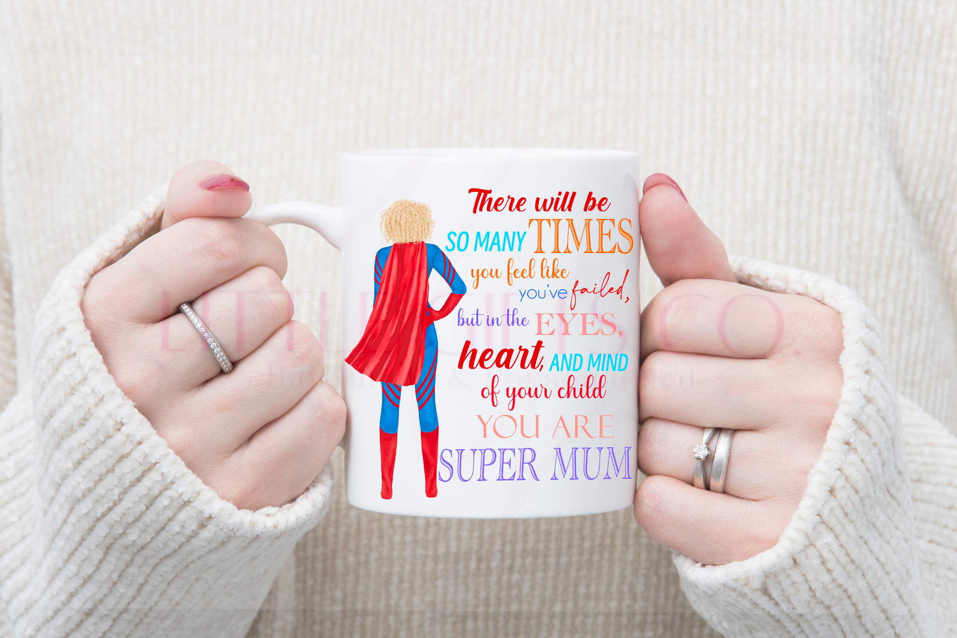 Add your own photos | personalised gifts | Unique Gifts | Superhero Mum Mug | Little Gifts Co