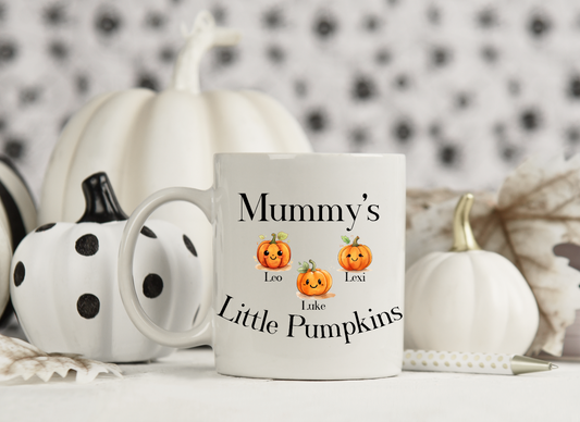 Add your own photos | personalised gifts | Unique Gifts | Personalised Little Pumpkins Mug | Little Gifts Co