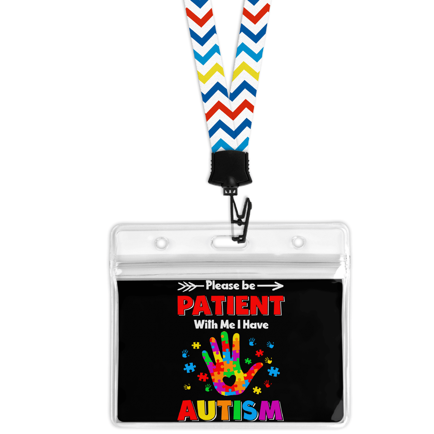 Add your own photos | personalised gifts | Unique Gifts | Autism Patient Card & Lanyard | Little Gifts Co