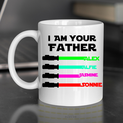 Add your own photos | personalised gifts | Unique Gifts | I AM YOUR FATHER MUG | Little Gifts Co