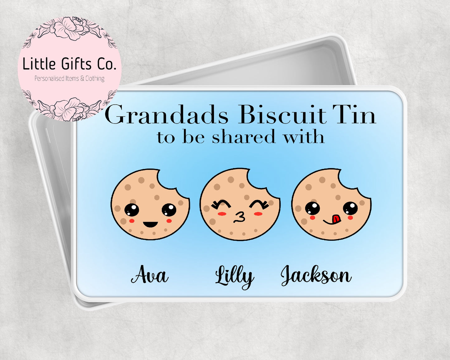 Add your own photos | personalised gifts | Unique Gifts | Personalised Biscuit Tin | Little Gifts Co