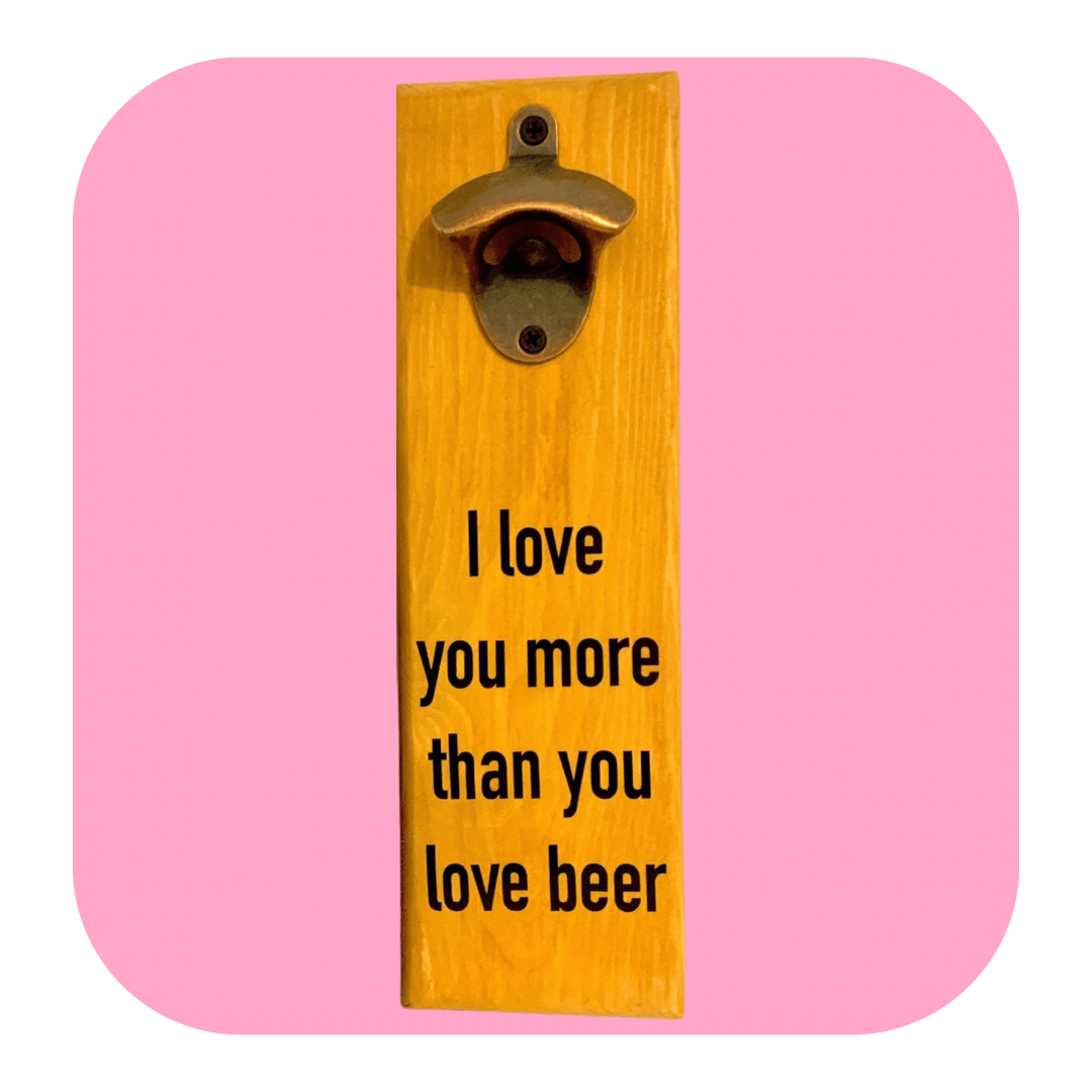 Add your own photos | personalised gifts | Unique Gifts | Beer Opener Plaque | Little Gifts Co