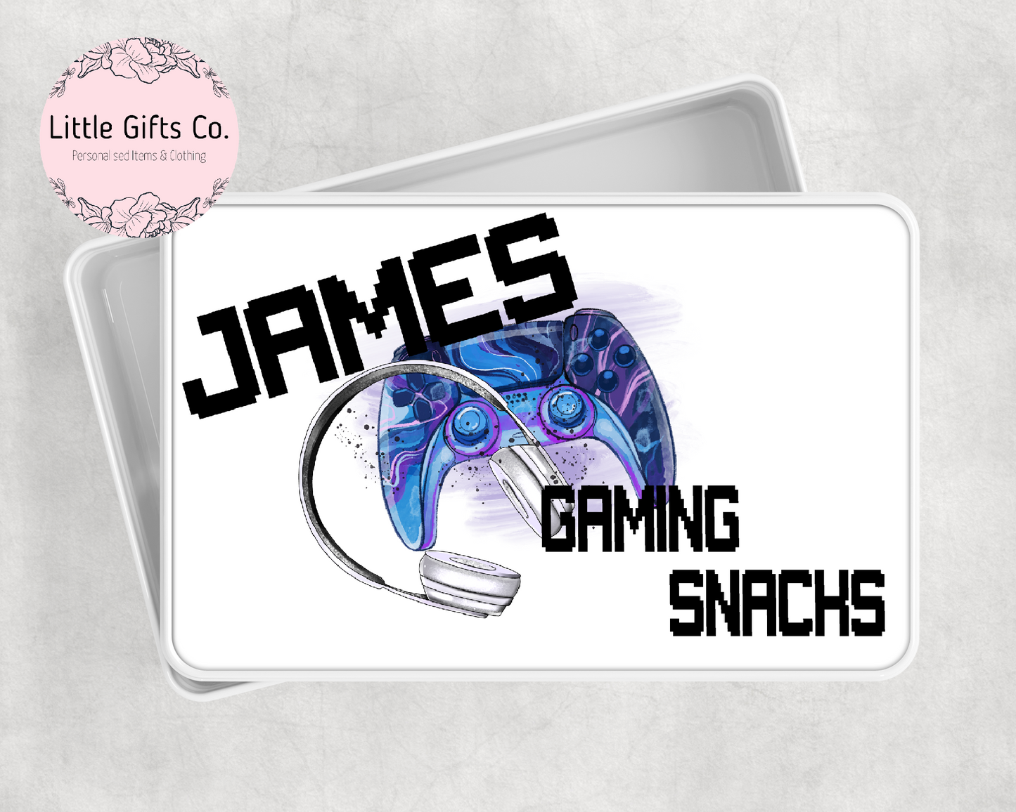 Add your own photos | personalised gifts | Unique Gifts | Personalised Gamer Tins | Little Gifts Co