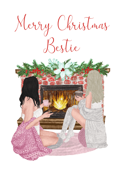 Add your own photos | personalised gifts | Unique Gifts | Christmas Bestie Print | Little Gifts Co