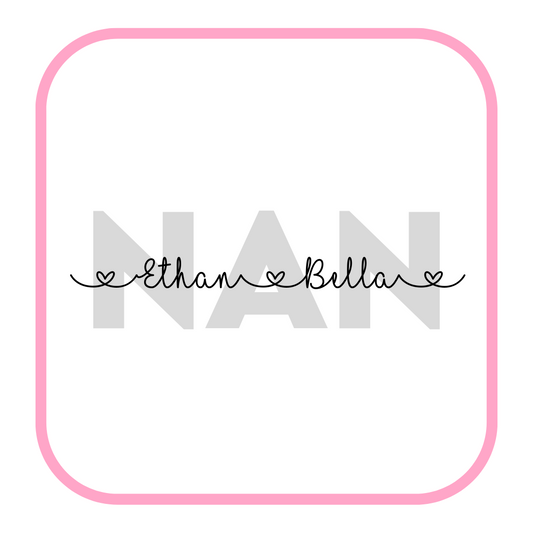 Add your own photos | personalised gifts | Unique Gifts | Personalised A4 NAN/NANNY print | Little Gifts Co